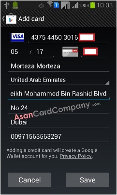 خرید اپ از گوگل پلی با ویزا کارت | آسان کارت