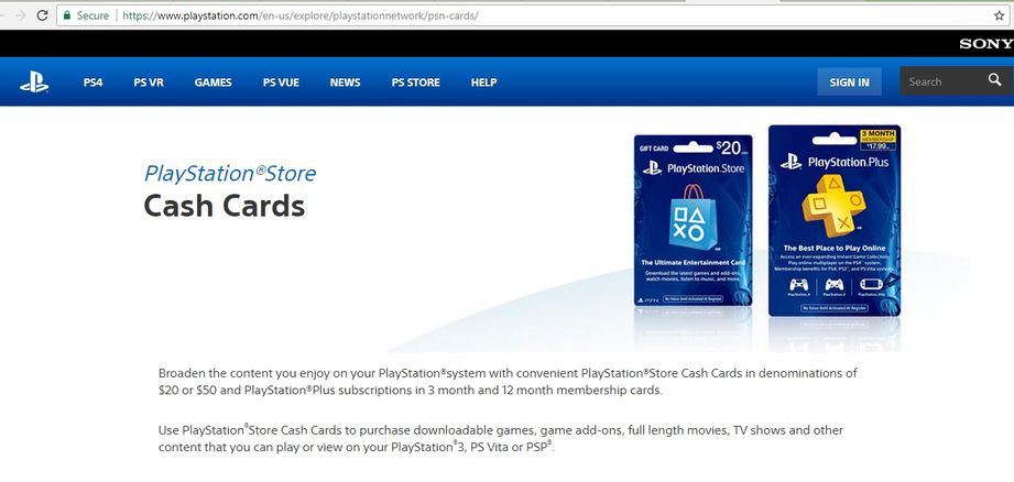 مراحل خرید گیفت کارت پلی استیشن PlayStation | آسان کارت